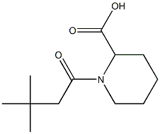 1-(3,3-DIMETHYLBUTANOYL)PIPERIDINE-2-CARBOXYLIC ACID Struktur