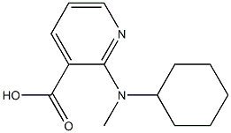 2-[CYCLOHEXYL(METHYL)AMINO]NICOTINIC ACID Struktur