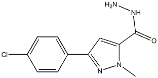 3-(4-CHLOROPHENYL)-1-METHYL-1H-PYRAZOLE-5-CARBOHYDRAZIDE Struktur