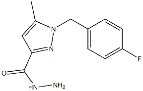 1-(4-FLUOROBENZYL)-5-METHYL-1H-PYRAZOLE-3-CARBOHYDRAZIDE Struktur