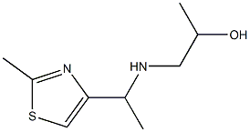 1-[1-(2-METHYL-THIAZOL-4-YL)-ETHYLAMINO]-PROPAN-2-OL Struktur