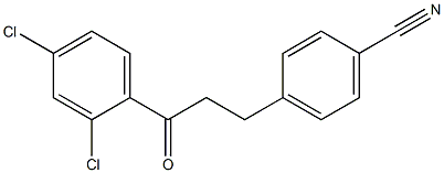 3-(4-CYANOPHENYL)-2',4'-DICHLOROPROPIOPHENONE Struktur