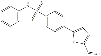 4-(5-FORMYL-2-FURYL)-N-PHENYLBENZENESULFONAMIDE Struktur