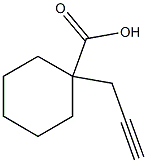 1-PROP-2-YNYL-CYCLOHEXANECARBOXYLIC ACID Struktur