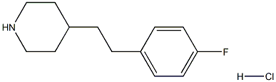 4-[2-(4-FLUORO-PHENYL)-ETHYL]-PIPERIDINE HYDROCHLORIDE Struktur