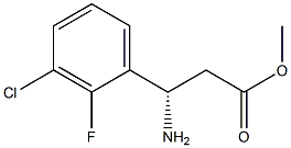 METHYL (3S)-3-AMINO-3-(3-CHLORO-2-FLUOROPHENYL)PROPANOATE Struktur