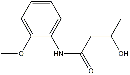 3-HYDROXY-N-(2-METHOXYPHENYL)BUTANAMIDE Struktur