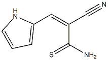 (2Z)-2-CYANO-3-(1H-PYRROL-2-YL)PROP-2-ENETHIOAMIDE Struktur