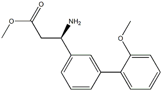 METHYL (3R)-3-AMINO-3-[3-(2-METHOXYPHENYL)PHENYL]PROPANOATE Struktur