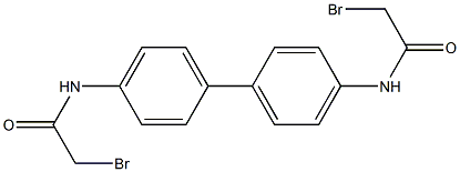 2-BROMO-N-[4'-(2-BROMO-ACETYLAMINO)-BIPHENYL-4-YL]-ACETAMIDE Struktur