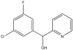 3-CHLORO-5-FLUOROPHENYL-(2-PYRIDYL)METHANOL Struktur