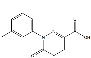 1-(3,5-DIMETHYLPHENYL)-6-OXO-1,4,5,6-TETRAHYDROPYRIDAZINE-3-CARBOXYLIC ACID Struktur