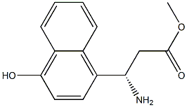 METHYL (3S)-3-AMINO-3-(4-HYDROXYNAPHTHYL)PROPANOATE Struktur