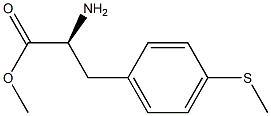 METHYL (2S)-2-AMINO-3-(4-METHYLTHIOPHENYL)PROPANOATE Struktur