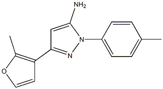 3-(2-METHYL-3-FURYL)-1-(4-METHYLPHENYL)-1H-PYRAZOL-5-AMINE Struktur