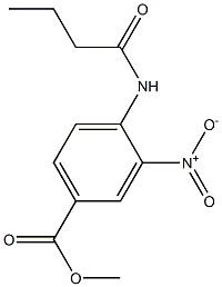 N-(4-METHOXYCARBONYL-2-NITROPHENYL)-BUTYRAMIDE Struktur