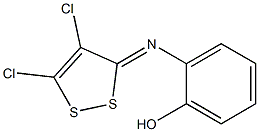 2-([(3Z)-4,5-DICHLORO-3H-1,2-DITHIOL-3-YLIDENE]AMINO)PHENOL Struktur