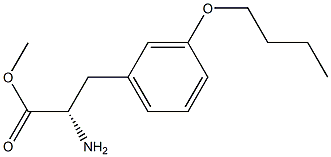 METHYL (2S)-2-AMINO-3-(3-BUTOXYPHENYL)PROPANOATE Struktur