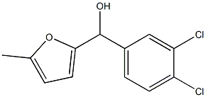 3,4-DICHLOROPHENYL-(5-METHYL-2-FURYL)METHANOL Struktur