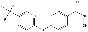 N-HYDROXY-4-[(5-(TRIFLUOROMETHYL)PYRIDIN-2-YL)OXY]BENZENECARBOXIMIDAMIDE Struktur