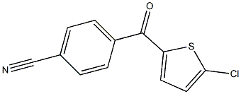 2-CHLORO-5-(4-CYANOBENZOYL)THIOPHENE Struktur