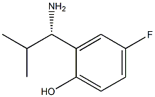 2-((1S)-1-AMINO-2-METHYLPROPYL)-4-FLUOROPHENOL Struktur