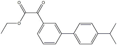 ETHYL 3-(4-ISOPROPYLPHENYL)BENZOYLFORMATE Struktur