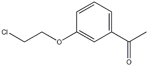 1-[3-(2-CHLOROETHOXY)PHENYL]ETHANONE Struktur