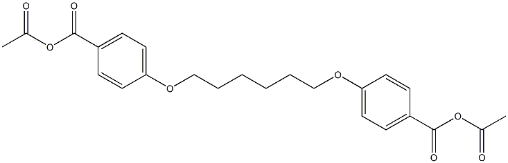 1,6-BIS(P-ACETOXYCARBONYLPHENOXY)HEXANE Struktur