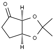 (+)-(3AS,6AS)-TETRAHYDRO-2,2-DIMETHYL-4H-CYCLOPENTA-1,3-DIOXOL-4-ONE Struktur