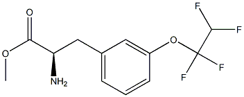 METHYL (2R)-2-AMINO-3-[3-(1,1,2,2-TETRAFLUOROETHOXY)PHENYL]PROPANOATE Struktur