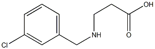 3-[(3-CHLOROBENZYL)AMINO]PROPANOIC ACID Struktur