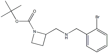 1-BOC-2-[(2-BROMO-BENZYL)-AMINOMETHYL]-AZETIDINE Struktur