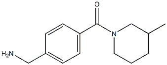 1-(4-[(3-METHYLPIPERIDIN-1-YL)CARBONYL]PHENYL)METHANAMINE Struktur