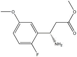 METHYL (3S)-3-AMINO-3-(2-FLUORO-5-METHOXYPHENYL)PROPANOATE Struktur