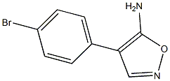 4-(4-BROMOPHENYL)ISOXAZOL-5-AMINE Struktur