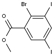 METHYL 2-BROMO-3,5-DIIODOBENZOATE Struktur