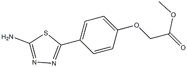 [4-(5-AMINO-[1,3,4]THIADIAZOL-2-YL)-PHENOXY]-ACETIC ACID METHYL ESTER Struktur