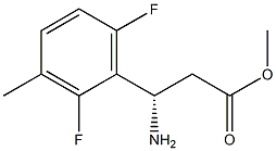 METHYL (3S)-3-AMINO-3-(2,6-DIFLUORO-3-METHYLPHENYL)PROPANOATE Struktur