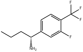 (1R)-1-[3-FLUORO-4-(TRIFLUOROMETHYL)PHENYL]BUTYLAMINE Struktur