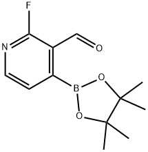 2-FLUORO-3-FORMYLPYRIDINE-4-BORONIC ACID PINACOL ESTER Struktur