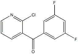 2-CHLORO-3-(3,5-DIFLUOROBENZOYL)PYRIDINE Struktur