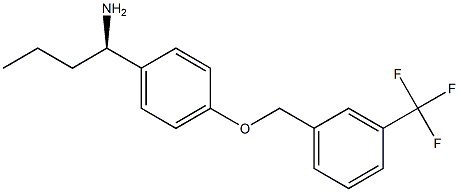 (1R)-1-(4-([3-(TRIFLUOROMETHYL)PHENYL]METHOXY)PHENYL)BUTYLAMINE Struktur