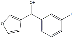 3-FLUOROPHENYL-(3-FURYL)METHANOL Struktur