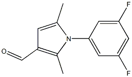 1-(3,5-DIFLUOROPHENYL)-2,5-DIMETHYL-1H-PYRROLE-3-CARBALDEHYDE Struktur