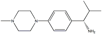 (1S)-2-METHYL-1-[4-(4-METHYLPIPERAZINYL)PHENYL]PROPYLAMINE Struktur