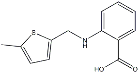 2-(((5-METHYLTHIEN-2-YL)METHYL)AMINO)BENZOIC ACID Struktur