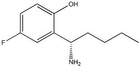 2-((1S)-1-AMINOPENTYL)-4-FLUOROPHENOL Struktur