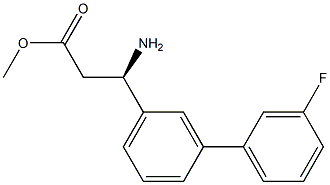 METHYL (3R)-3-AMINO-3-[3-(3-FLUOROPHENYL)PHENYL]PROPANOATE Struktur