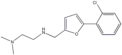 N1-((5-(2-CHLOROPHENYL)-2-FURYL)METHYL)-N2,N2-DIMETHYLETHANE-1,2-DIAMINE Struktur